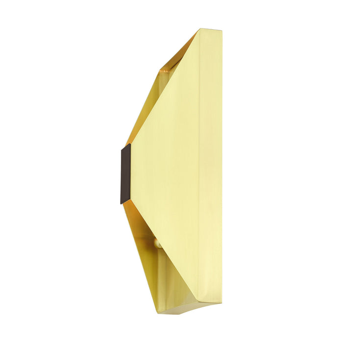 Two Light Wall Sconce from the Lexford collection in Satin Brass finish
