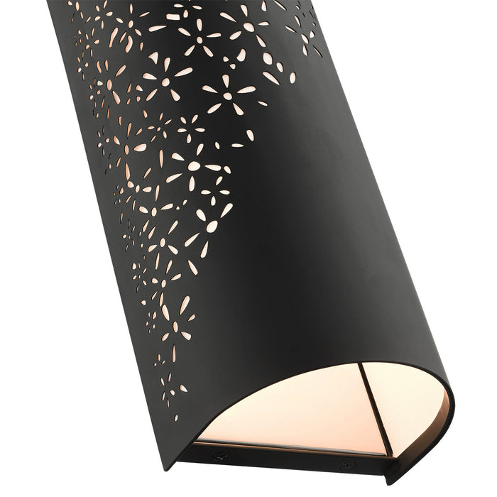 Two Light Wall Sconce from the Noria collection in Black finish