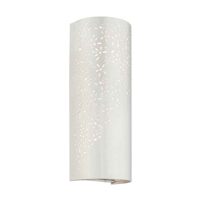 Two Light Wall Sconce from the Noria collection in Brushed Nickel finish