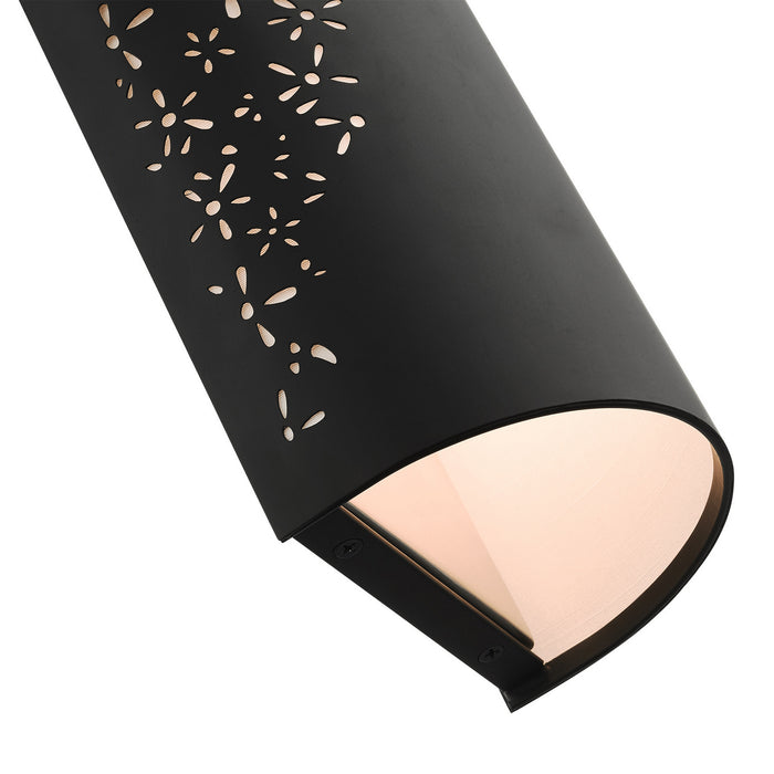 Two Light Wall Sconce from the Noria collection in Black finish