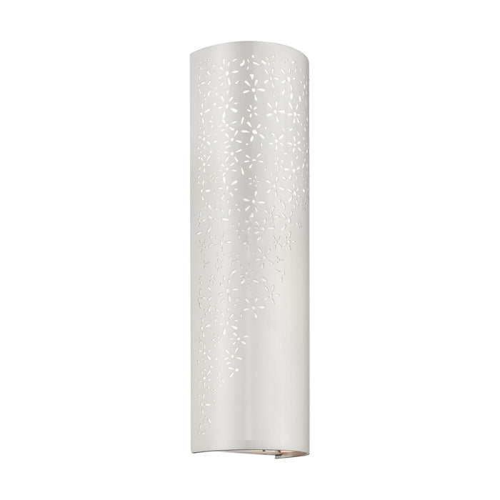 Two Light Wall Sconce from the Noria collection in Brushed Nickel finish