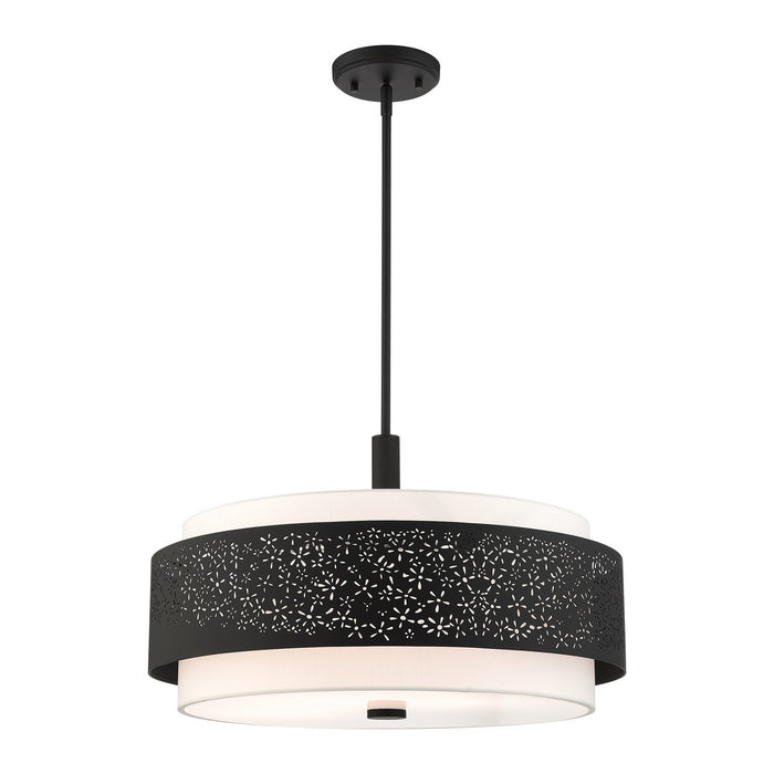Five Light Chandelier from the Noria collection in Black finish