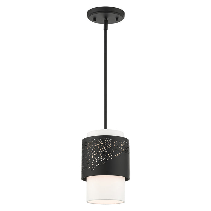 One Light Pendant from the Noria collection in Black finish