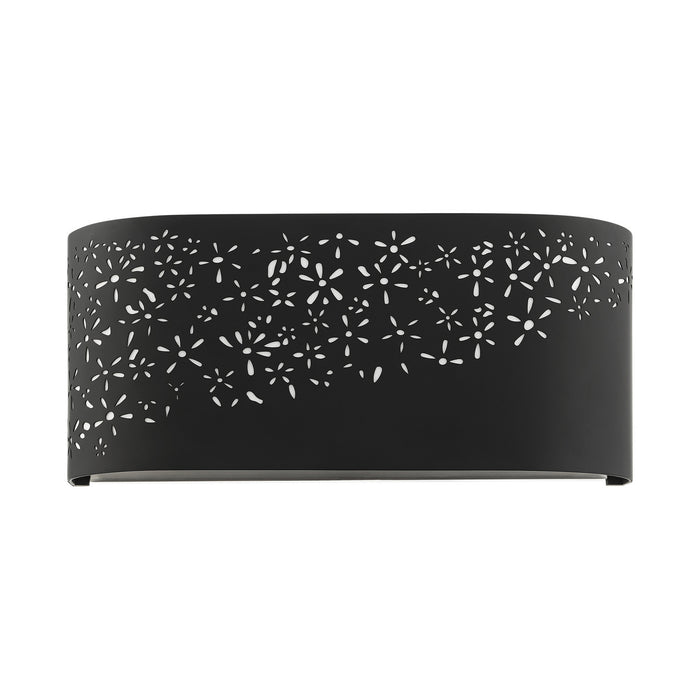 Two Light Vanity from the Noria collection in Black finish