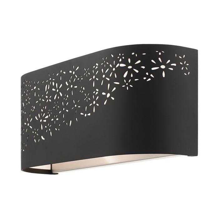 Two Light Vanity from the Noria collection in Black finish