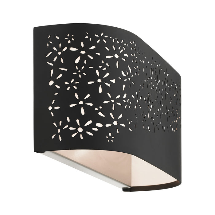 Two Light Vanity from the Noria collection in Black finish