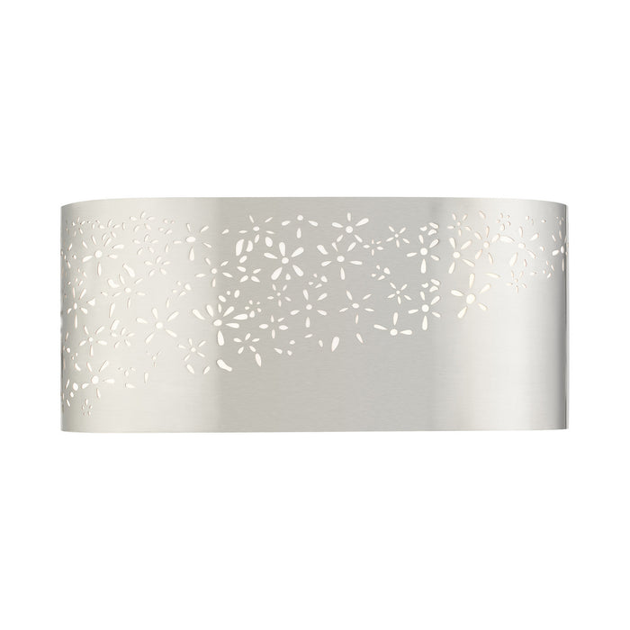 Two Light Vanity from the Noria collection in Brushed Nickel finish