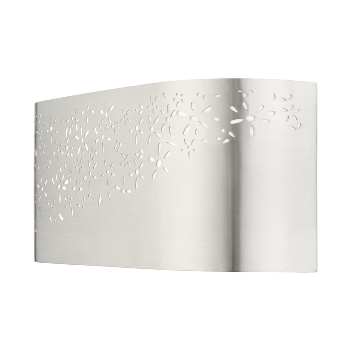 Two Light Vanity from the Noria collection in Brushed Nickel finish