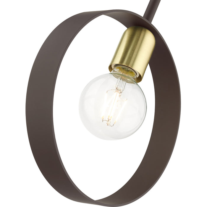 One Light Pendant from the Modesto collection in Bronze finish