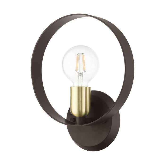 One Light Wall Sconce from the Modesto collection in Bronze finish
