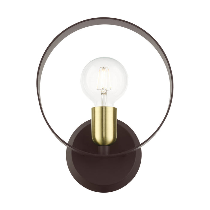 One Light Wall Sconce from the Modesto collection in Bronze finish