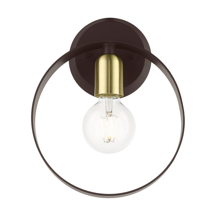 One Light Wall Sconce from the Modesto collection in Bronze finish