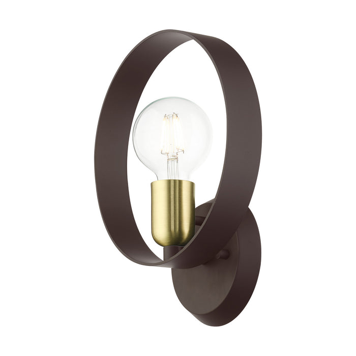 One Light Wall Sconce from the Modesto collection in Bronze finish