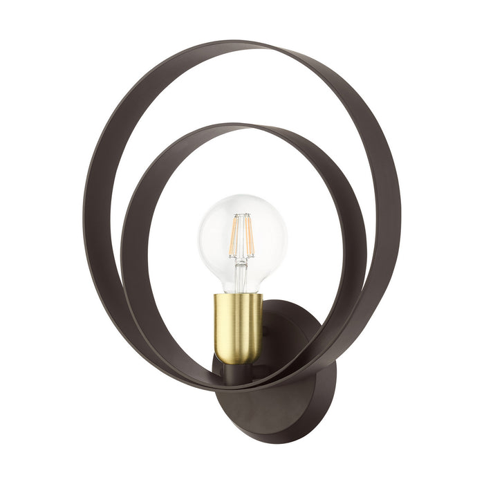 One Light Wall Sconce from the Modesto collection in Bronze finish