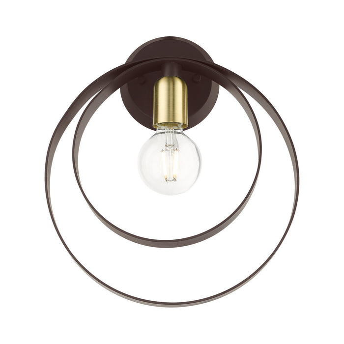 One Light Wall Sconce from the Modesto collection in Bronze finish