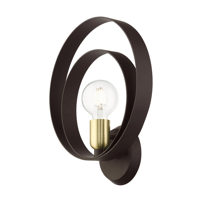 One Light Wall Sconce from the Modesto collection in Bronze finish