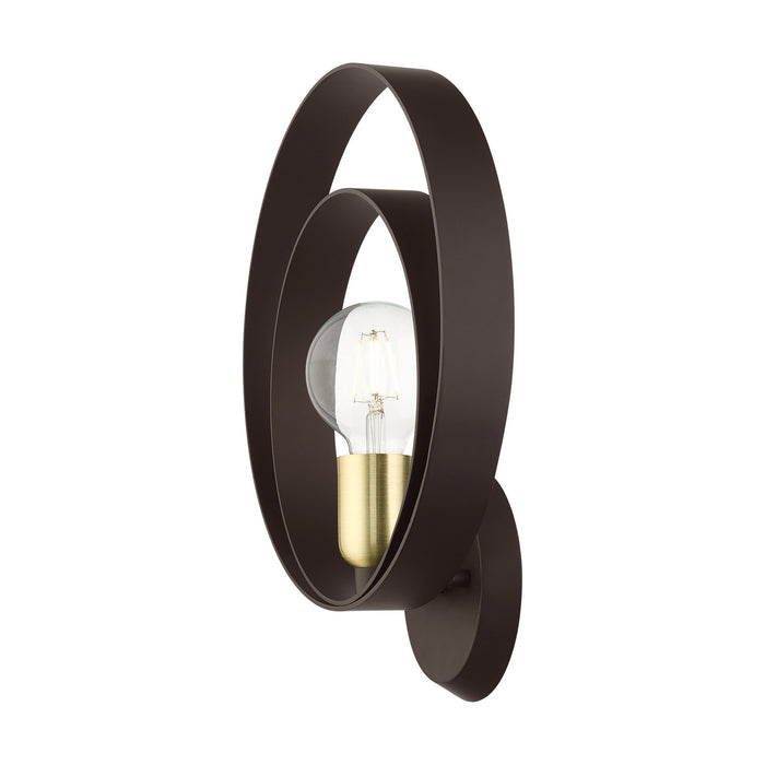 One Light Wall Sconce from the Modesto collection in Bronze finish
