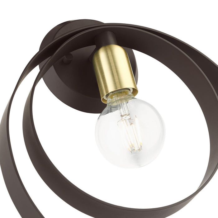 One Light Wall Sconce from the Modesto collection in Bronze finish