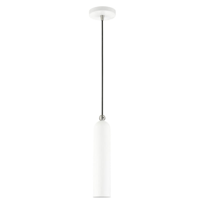 One Light Pendant from the Ardmore collection in White finish