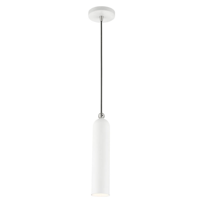 One Light Pendant from the Ardmore collection in White finish