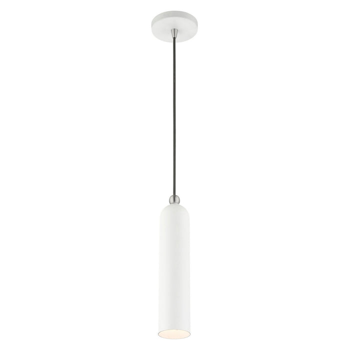 One Light Pendant from the Ardmore collection in White finish
