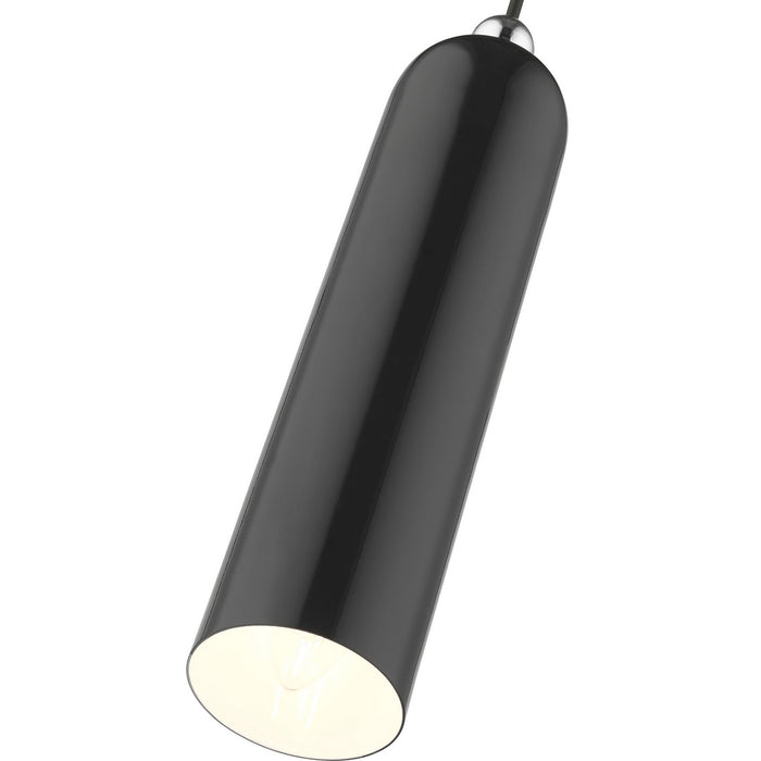 One Light Pendant from the Ardmore collection in Shiny Black finish