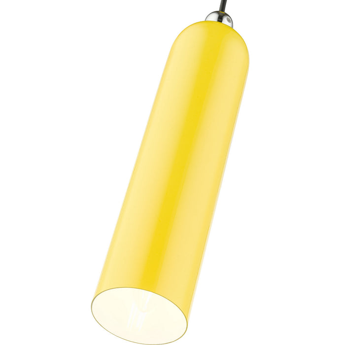 One Light Pendant from the Ardmore collection in Shiny Yellow finish