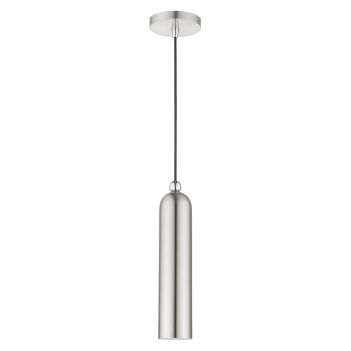 One Light Pendant from the Ardmore collection in Brushed Nickel finish