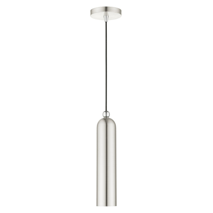 One Light Pendant from the Ardmore collection in Brushed Nickel finish
