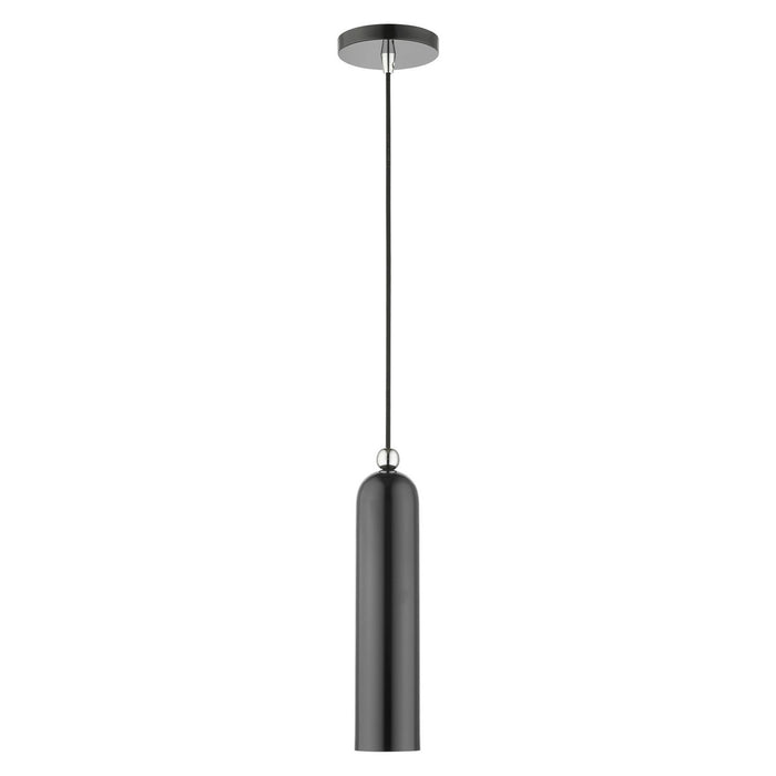 One Light Pendant from the Ardmore collection in Shiny Dark Gray finish