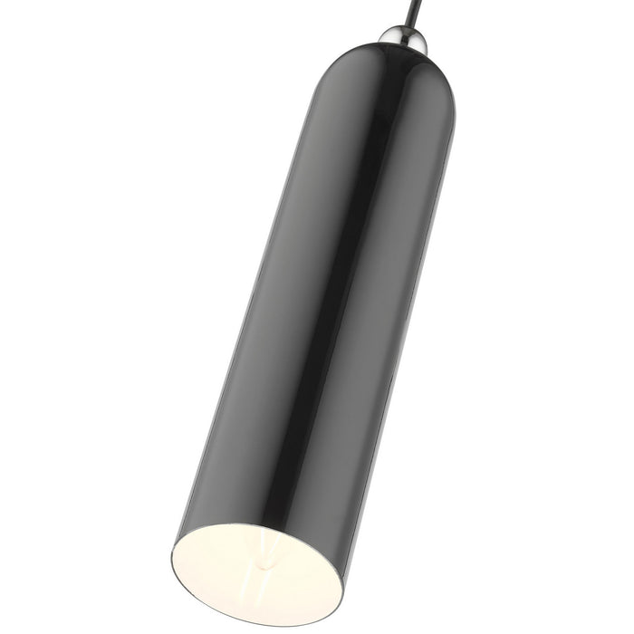 One Light Pendant from the Ardmore collection in Shiny Dark Gray finish