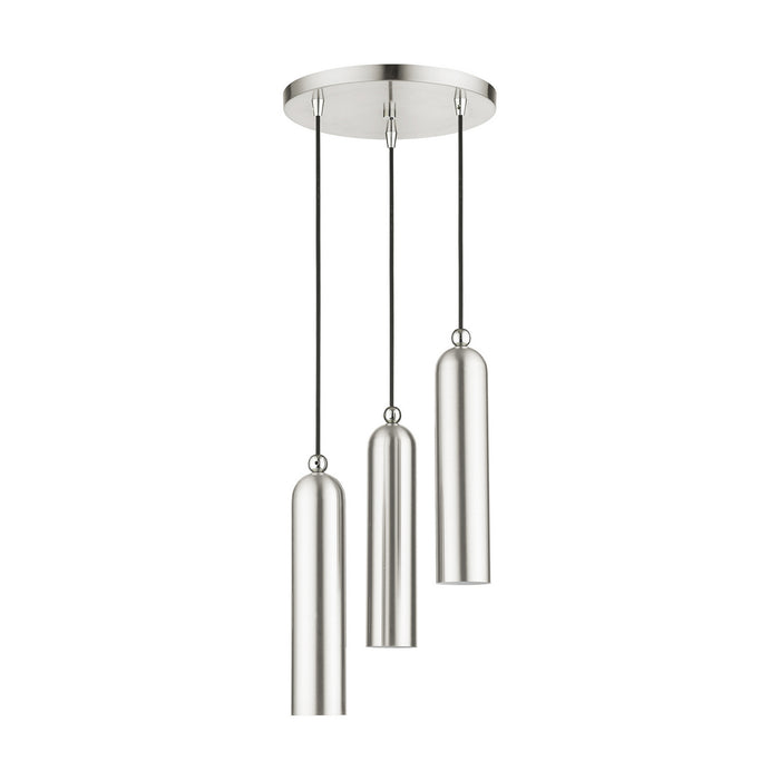 Three Light Pendant from the Ardmore collection in Brushed Nickel finish