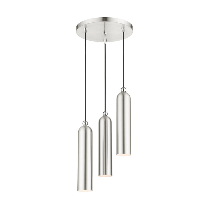 Three Light Pendant from the Ardmore collection in Brushed Nickel finish