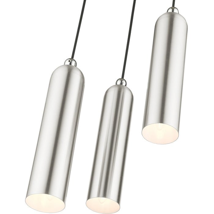 Three Light Pendant from the Ardmore collection in Brushed Nickel finish