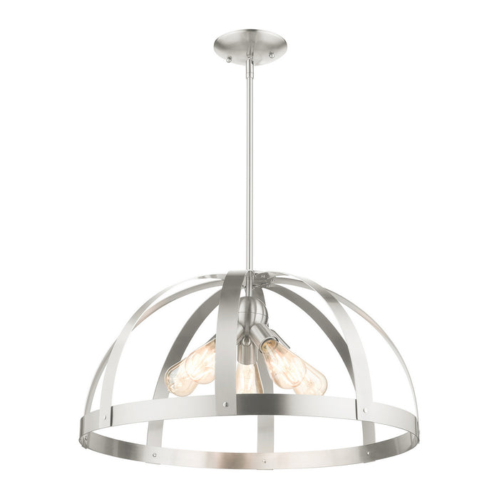 Five Light Chandelier from the Stoneridge collection in Brushed Nickel finish