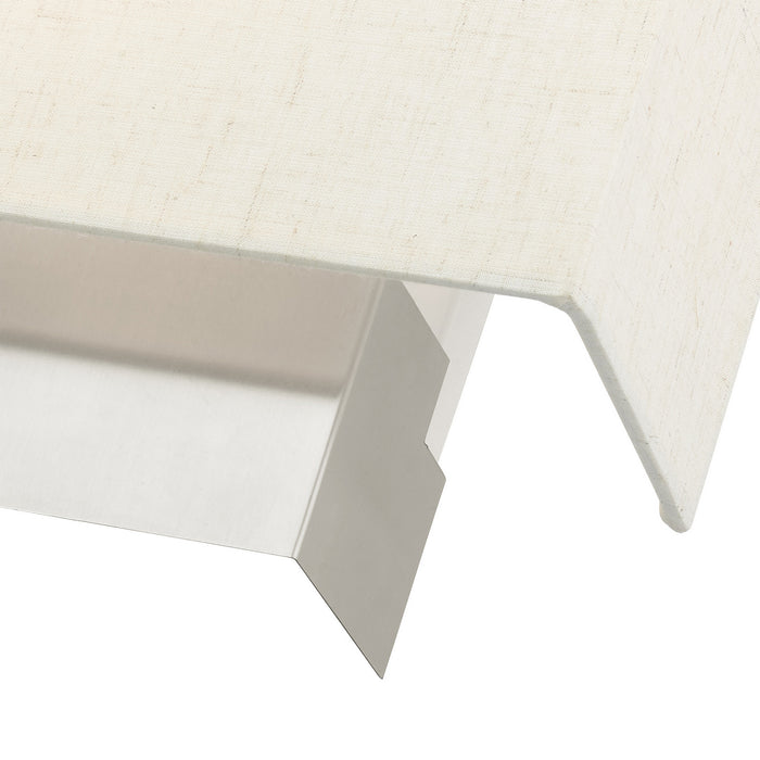 One Light Wall Sconce from the Meadow collection in Brushed Nickel finish