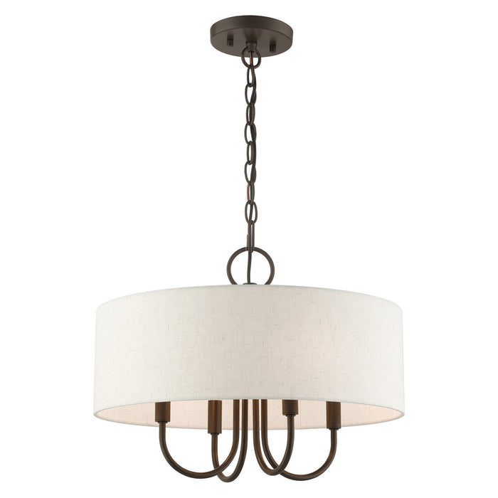 Four Light Chandelier from the Blossom collection in English Bronze finish