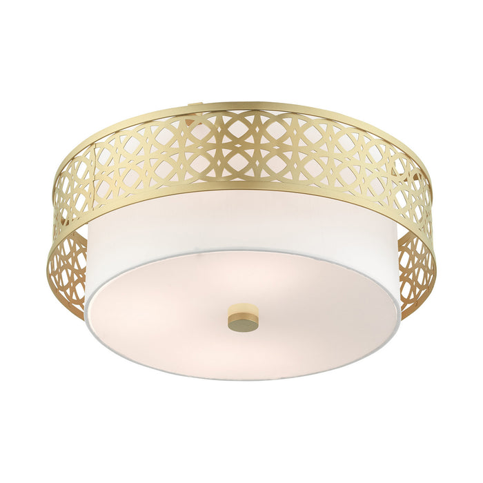 Four Light Semi Flush Mount from the Calinda collection in Soft Gold finish