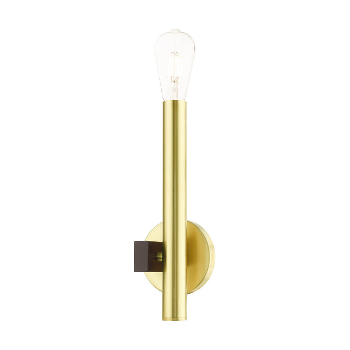 One Light Wall Sconce from the Helsinki collection in Satin Brass finish