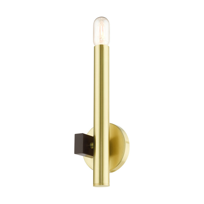 One Light Wall Sconce from the Helsinki collection in Satin Brass finish