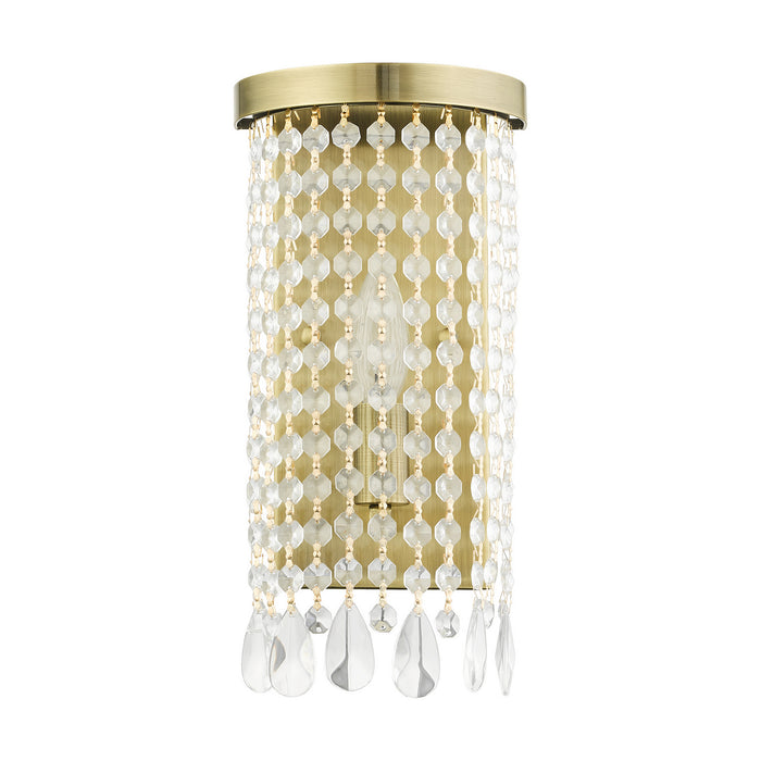 One Light Wall Sconce from the Elizabeth collection in Antique Brass finish