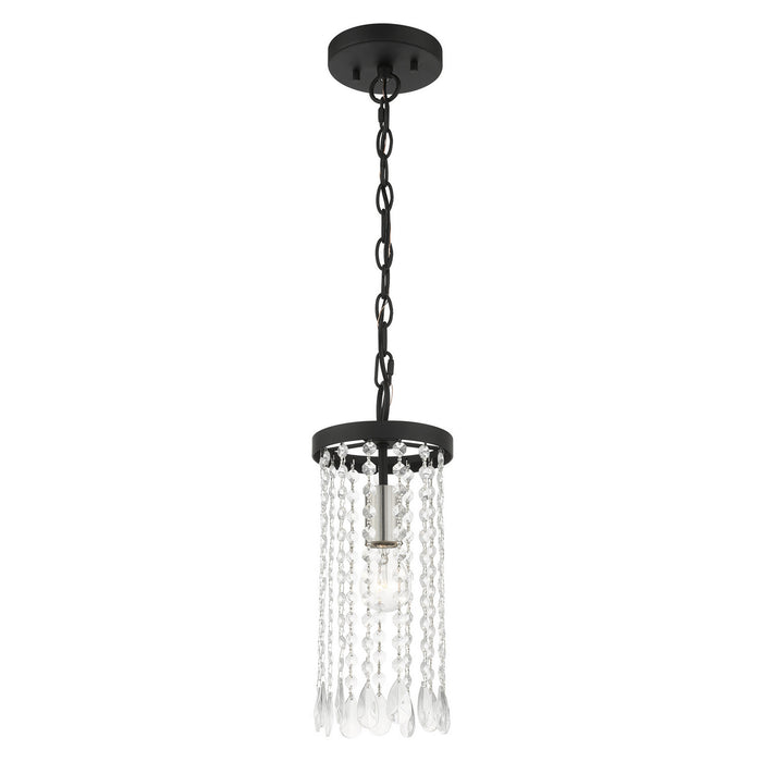 One Light Mini Pendant from the Elizabeth collection in Black finish