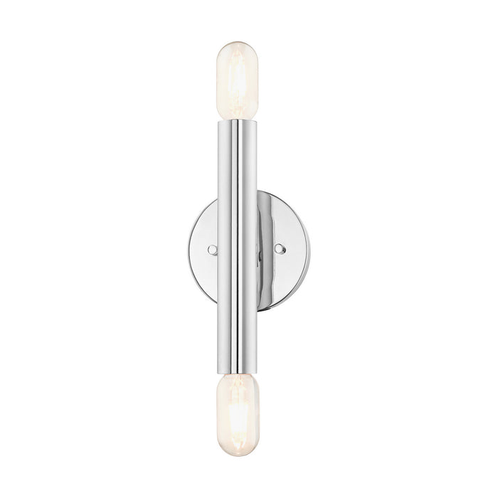 Two Light Wall Sconce from the Copenhagen collection in Polished Chrome finish