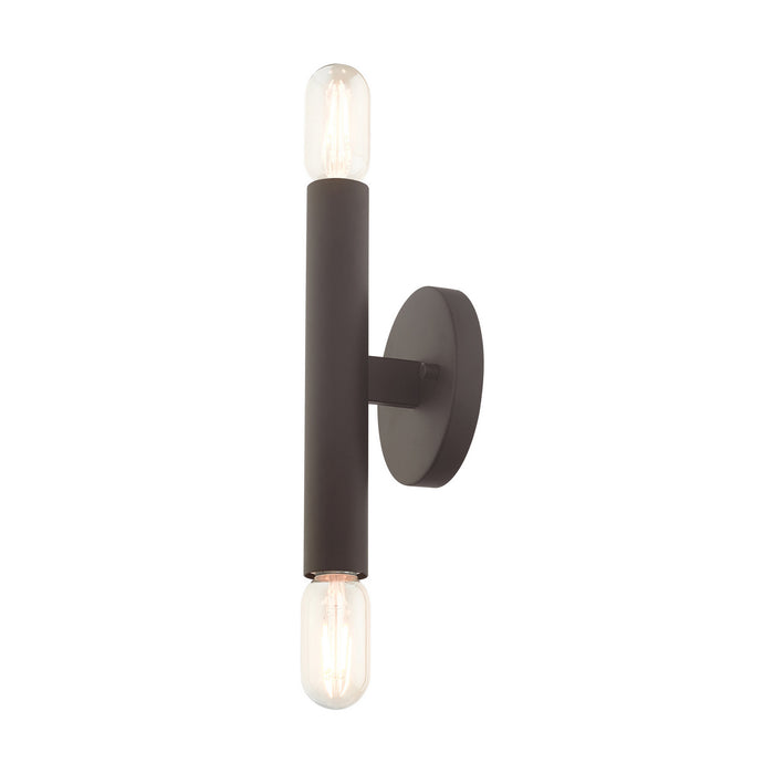 Two Light Wall Sconce from the Copenhagen collection in Bronze finish