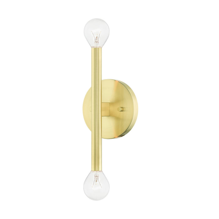Two Light Wall Sconce from the Copenhagen collection in Satin Brass finish
