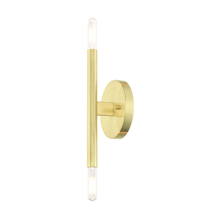 Two Light Wall Sconce from the Copenhagen collection in Satin Brass finish