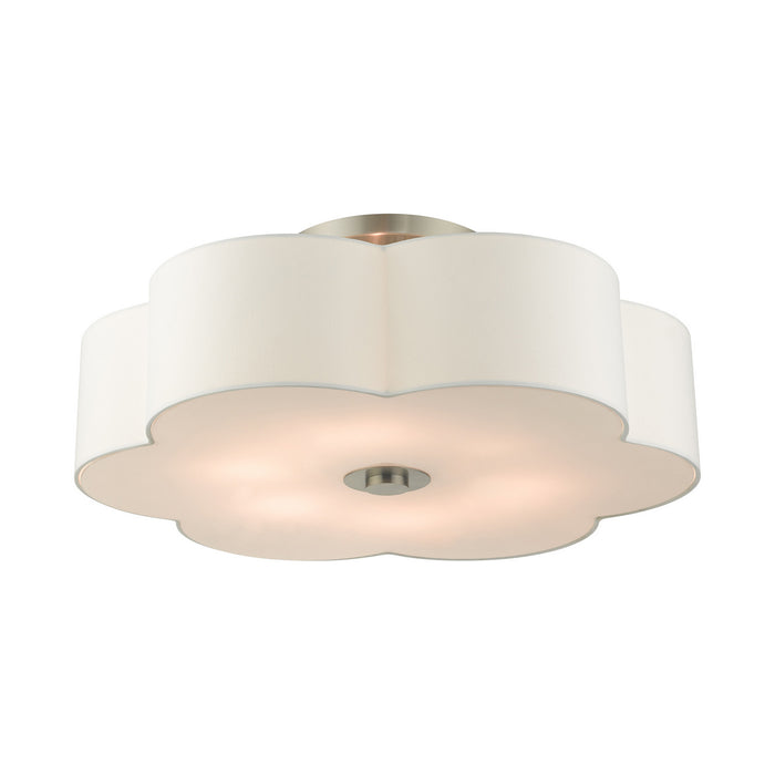 Six Light Semi Flush Mount from the Chelsea collection in Brushed Nickel finish