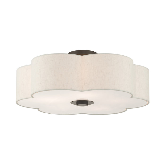Five Light Semi Flush Mount from the Solstice collection in English Bronze finish