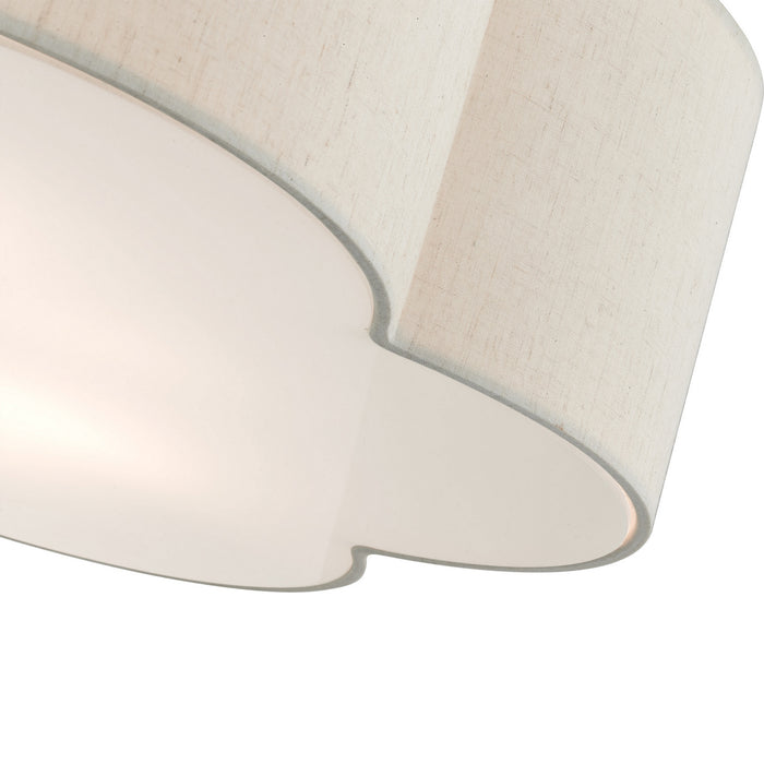 Six Light Semi Flush Mount from the Solstice collection in English Bronze finish