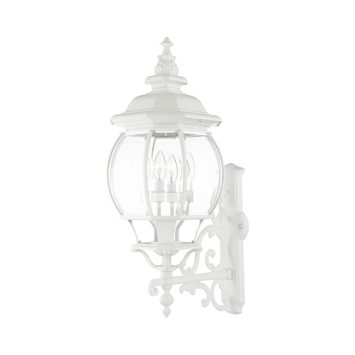 Four Light Outdoor Wall Lantern from the Frontenac collection in Textured White finish